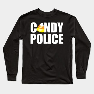 Funny Halloween Gifts Candy Police Long Sleeve T-Shirt